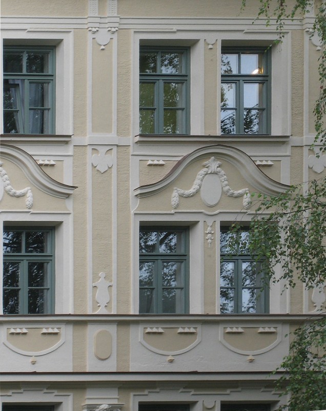 Referenz Mehrfamilienhaus München Astallerstr Foto Fassadenausschnitt